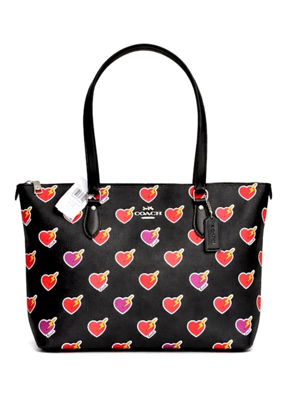 COACH Gallery Tote Bag with Heart Bolt Print (model number CW434) NWT $380+ - Picture 1 of 15